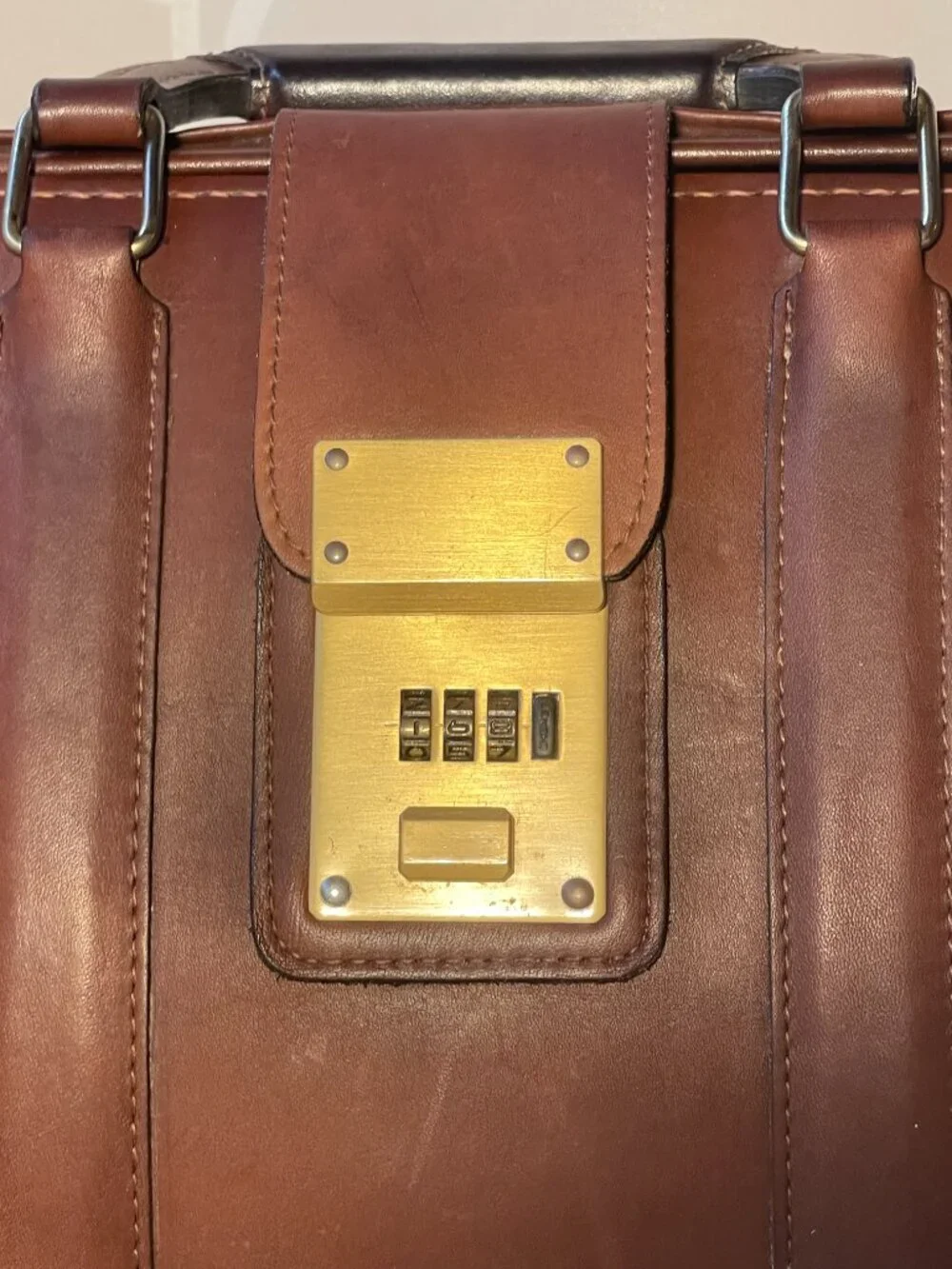 Vintage Coach 0469-301 Doctor Bag Briefcase British Tan Leather USA
